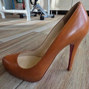 Christian Louboutin Bibi Brown Calf Leather Pumps Eur. 37
